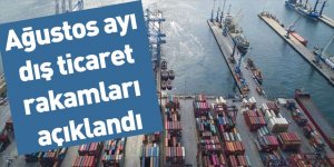 Ağustos ayı dış ticaret rakamları açıklandı