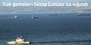Yük gemileri Sinop Limanı'na sığındı!