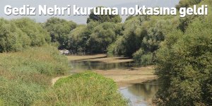 Gediz Nehri kuruma noktasına geldi
