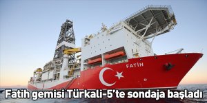 Fatih gemisi Türkali-5’te sondaja başladı