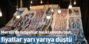 Mersin'de tezgahlar balıkla doldu taştı, fiyatlar yarı yarıya düştü
