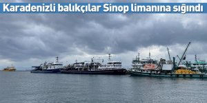 Karadenizli balıkçılar Sinop limanına sığındı