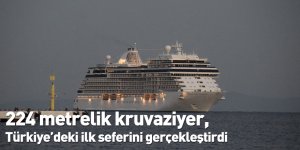 224 metrelik kruvaziyer, Türkiye’deki ilk seferini gerçekleştirdi