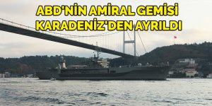 ABD'nin amiral gemisi Karadeniz'den ayrıldı