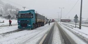 TEM Ankara Yönü Kar Nedeniyle Kapandı