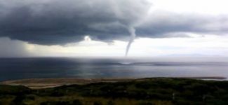 Çanakkale'de hortum meydana geldi