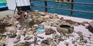 Dünya Çevre Günü'nde Üsküdar'da Denizdeki Atıklar Çıkarılarak, Atıklardan Oluşan Sergi Düzenlendi