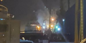 Tuzla'da Balıkçı Gemisinde Yangın Çıktı