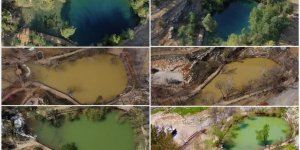 Depremde Rengi Değişen Yeşilgöz Gölü Eski Haline Dönüyor