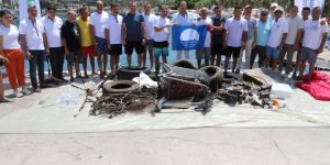 Bodrum'da Deniz Dibi Temizliğinde 362 Kilogram Atık Çıkarıldı
