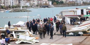 Fırtınada Hasar Gören Balıkçı Barınaklarında Hasar Tespiti Yapıldı