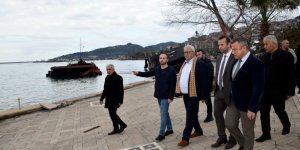 Afette Zarar Gören Sahildeki Çalışmalar Sürüyor