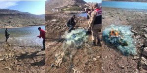 Diyarbakır’da Kaçak Avlanmada Kullanılan 500 Metre Ağ Ele Geçirildi