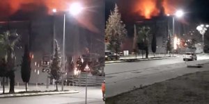 Antalya Serbest Bölge'de Tersane Yangını