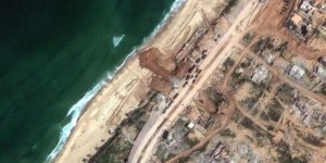 Gazze Kıyısına Yapılacak Limanın İnşası Uzaydan Görüntüledi