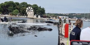 Hırvatistan’da Marinadaki 22 Tekne Alev Alev Yandı