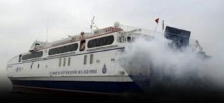 Kuvvetli rüzgar nedeniyle İDO seferleri edildi