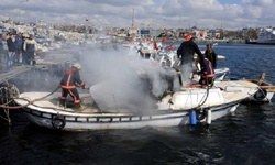 10 lira için babasının teknesini yaktı