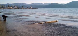 Dünyaca ünlü sahilde deniz 7 metre çekildi