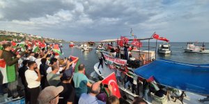 Sumud Filosuna Destek: Balıkçı Tekneleri Türk ve Filistin Bayraklarıyla Denize Açıldı