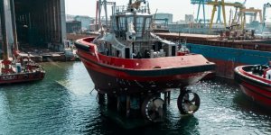 SANMAR, BOTAŞ İçin İnşa Ettiği Dört Tam Elektrikli Römorkörden Üçüncüsünü Denize İndirdi