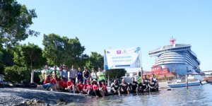 Bodrum Cruise Port Plaj ve Deniz Temizleme Çalışmalarına Devam Ediyor