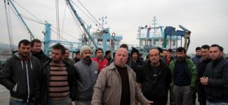 Samsun'da hamsi eylemi