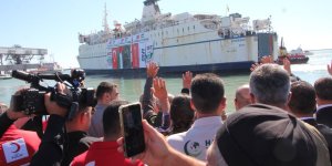 17. İyilik Gemisi, Bakan Yerlikaya'nın Katıldığı Törenle Gazze'ye Uğurlandı