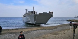 Yeni Tip Çıkarma Gemisi Ç-159 Yalova Kıyısında Test Edildi