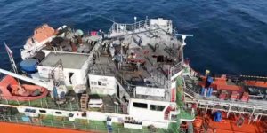 Saldırıya Uğrayan MIDVOLGA-2 İsimli Geminin Sinop'taki Tamir Çalışmaları Sürüyor