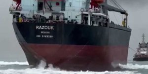 Sarıyer'de Karaya Oturan Gemi Kurtarıldı