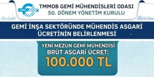 Gemi Mühendisleri Odası’ndan Asgari Ücret Tavsiyesi: 100 Bin TL