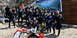 Mermerli Plajı'nda Deniz Dibi Temizliği