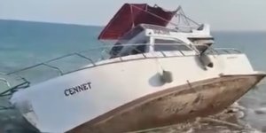 Arızalanan Tekne, Çekilirken Kısmen Battı
