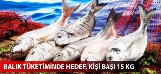 Balık tüketiminde hedef, kişi başı 15 kg