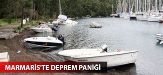 Marmaris'te deprem paniği