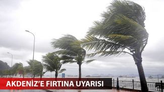 Akdeniz'e fırtına uyarısı
