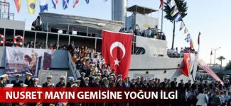 Nusret mayın gemisine yoğun ilgi