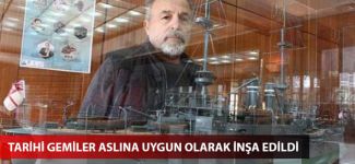 Tersane planlarını satın alıp tarihi gemilerin maketlerini yaptı
