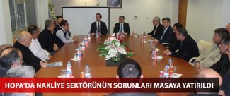 Hopa’da nakliye sektörünün sorunları masaya yatırıldı