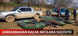 Jandarmadan kaçak avcılara suçüstü