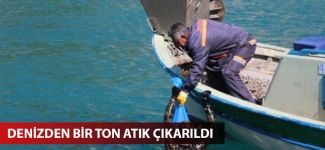 Bodrum'da deniz dibinden 1 ton atık çıkarıldı