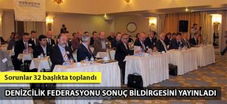 Denizcilik Federasyonu 1. Denizci Sivil Toplum Kuruluşları Çalıştayı Sonuç Bildirgesini yayınladı