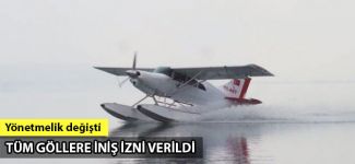 Deniz Uçağı Pilot Eğitmeni Hakan Osanmaz, Sapanca Gölü'ne iniş yaptı