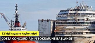 Costa Concordia söküm için son yolculuğunu yaptı