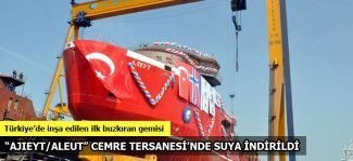 Cemre Tersanesi, buzkıran gemisi AJIEYT / ALEUT’u denize indirdi