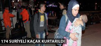 Alanya'da 174 Suriyeli kaçak kurtarıldı