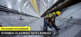 Avrasya Tüneli'nde sona yaklaşıldı