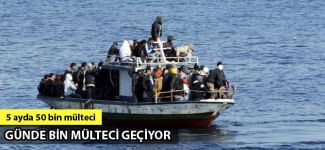 Yunanistan'a günde bin mülteci geçiyor