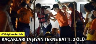 Bodrum'da kaçakları taşıyan tekne battı: 2 ölü